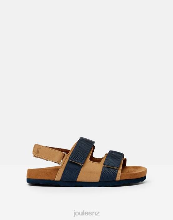 TAN NAVY Toby Velcro Strap Sandals Boys Footwear Joules 2LLH389