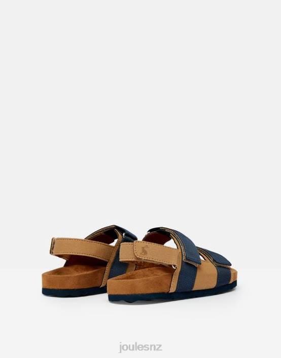 TAN NAVY Toby Velcro Strap Sandals Boys Footwear Joules 2LLH389