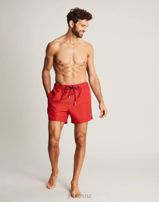 RED Galley Plain Swim Trunks Men Apparel Joules 2LLH234