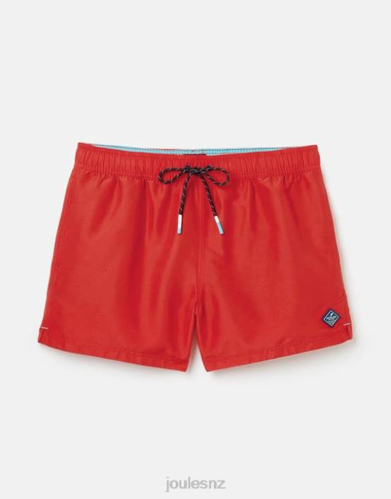 RED Galley Plain Swim Trunks Men Apparel Joules 2LLH234