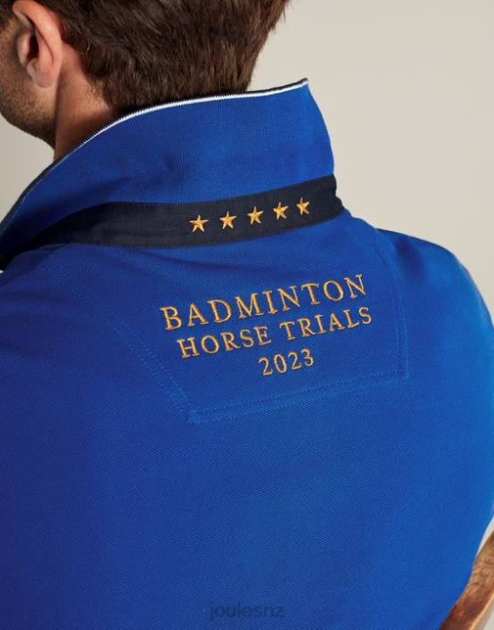 BLUE Badminton Polo Shirt Men Apparel Joules 2LLH176