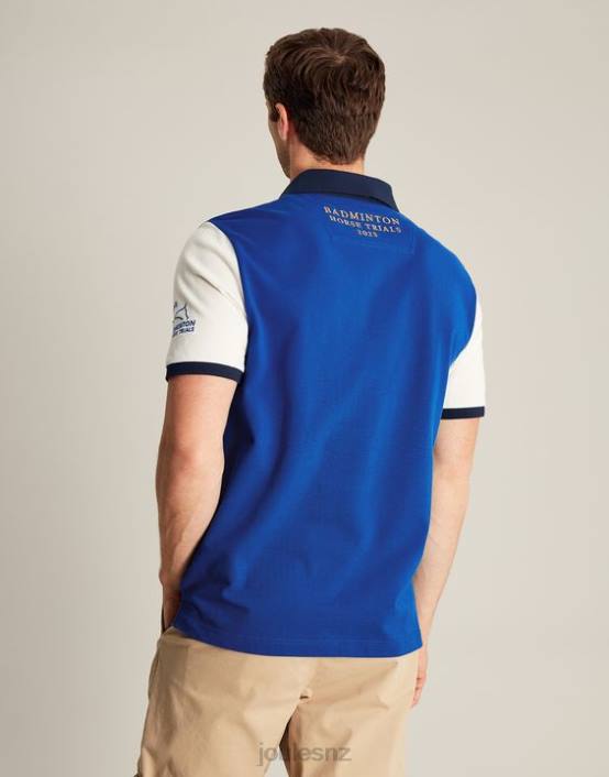 BLUE Badminton Polo Shirt Men Apparel Joules 2LLH176