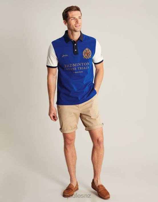 BLUE Badminton Polo Shirt Men Apparel Joules 2LLH176