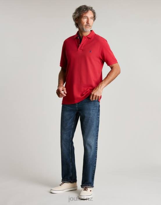 CHILLI RED Woody Polo Shirt Men Apparel Joules 2LLH193