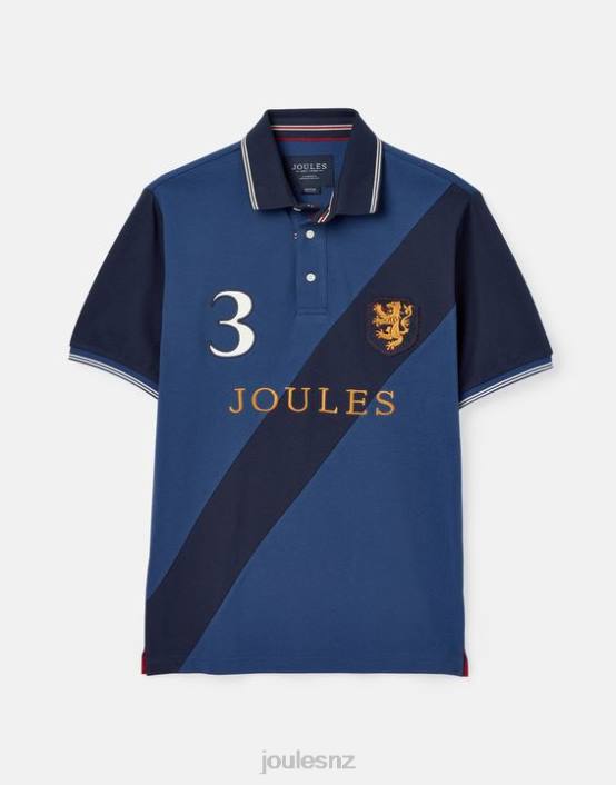 DEEP BLUE Embellished Polo Shirt Men Apparel Joules 2LLH216