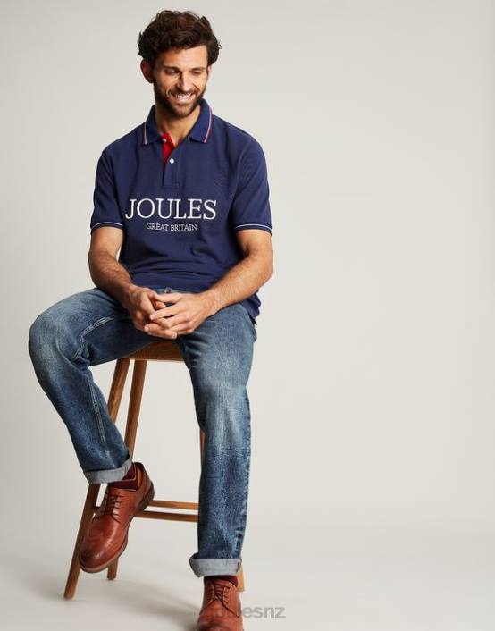 DEEP BLUE Polo Shirt Men Apparel Joules 2LLH237