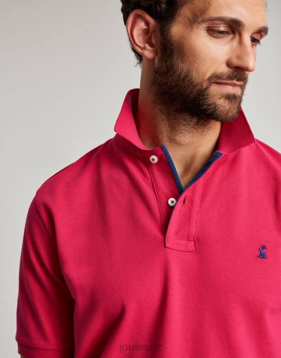 DEEP RASPBERRY Woody Polo Shirt Men Apparel Joules 2LLH196