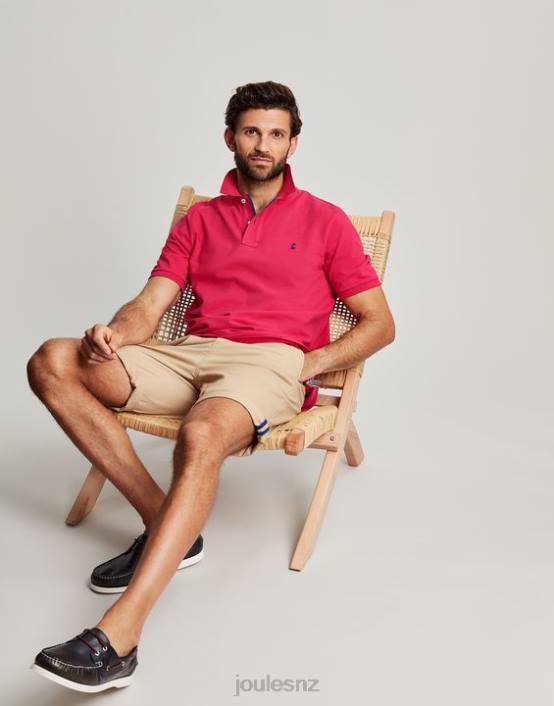 DEEP RASPBERRY Woody Polo Shirt Men Apparel Joules 2LLH196