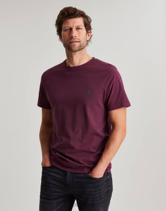 BURGUNDY Denton Jersey-T-Shirt Men Apparel Joules 2LLH251
