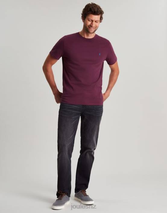 BURGUNDY Denton Jersey-T-Shirt Men Apparel Joules 2LLH251