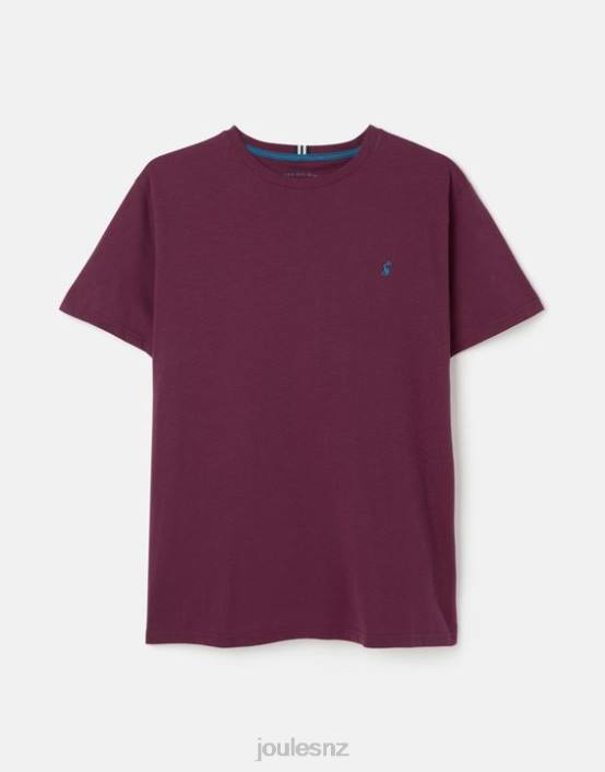 BURGUNDY Denton Jersey-T-Shirt Men Apparel Joules 2LLH251