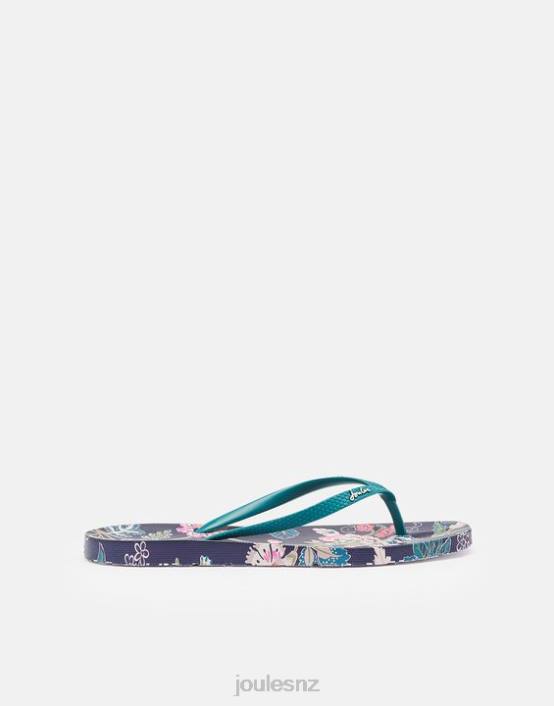 NAVY FLORAL Sunvale Flip Flops Women Footwear Joules 2LLH154