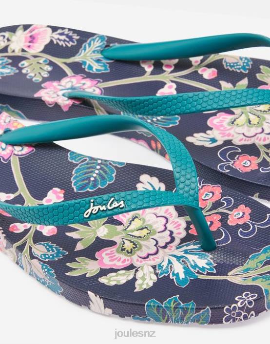 NAVY FLORAL Sunvale Flip Flops Women Footwear Joules 2LLH154