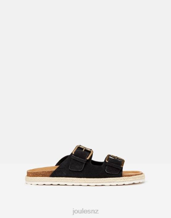 PEACOAT NAVY Lucinda Suede Buckle Sliders Women Footwear Joules 2LLH142
