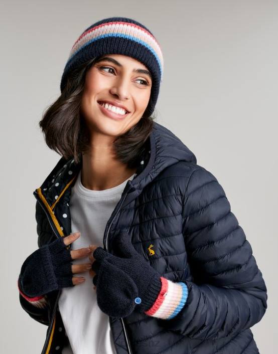 FRENCH NAVY Vera Knitted Hat Women Accessories Joules 2LLH161