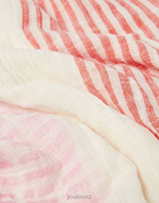 MULTI PINK Orla Texture Scarf Women Accessories Joules 2LLH83