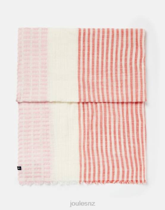 MULTI PINK Orla Texture Scarf Women Accessories Joules 2LLH83