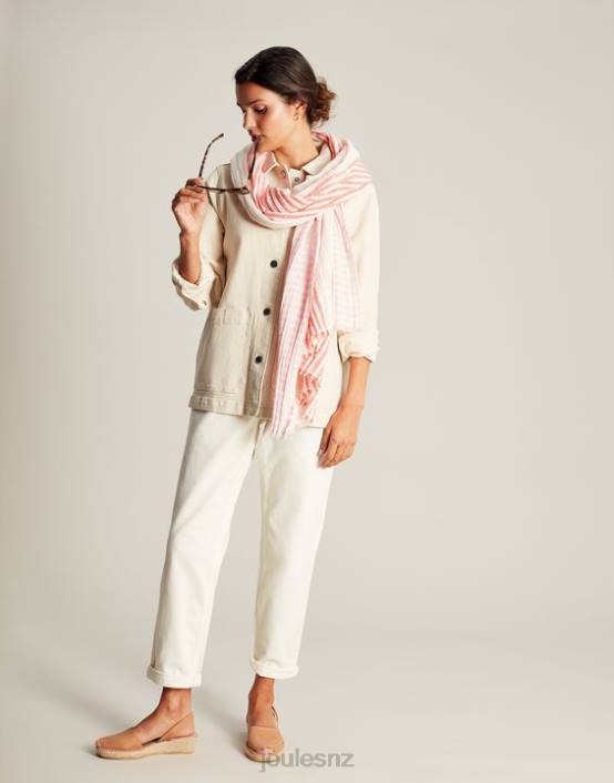 MULTI PINK Orla Texture Scarf Women Accessories Joules 2LLH83