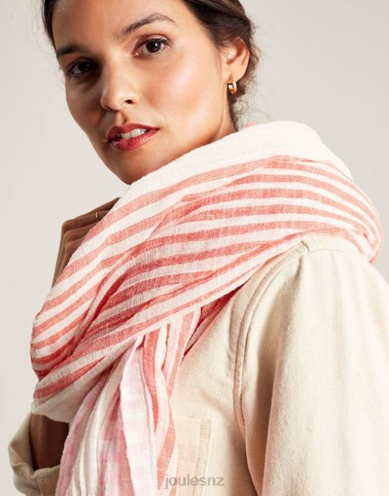 MULTI PINK Orla Texture Scarf Women Accessories Joules 2LLH83