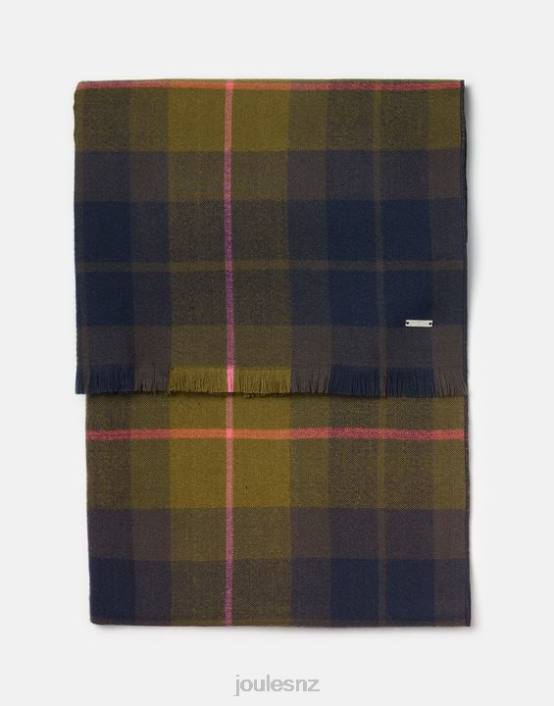 NAVY CHECK Farnsley Brushed Scarf Women Accessories Joules 2LLH118
