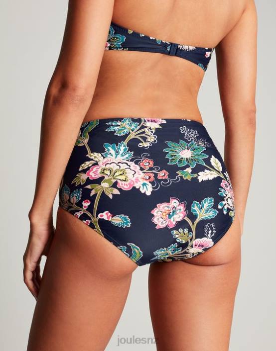 NAVY FLORAL Jasmine Bikini Bottoms Women Apparel Joules 2LLH137