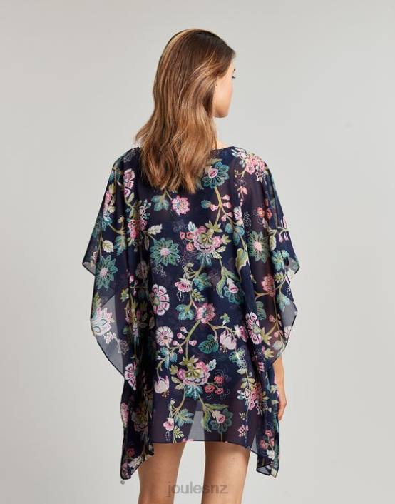 NAVY FLORAL Rosanna Cover Up Women Apparel Joules 2LLH133