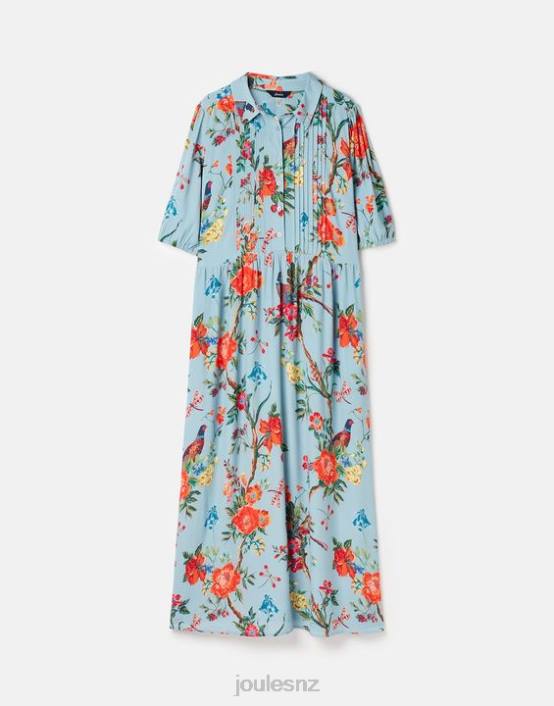 BLUE FLORAL Amberly Shirt Dress Women Apparel Joules 2LLH12