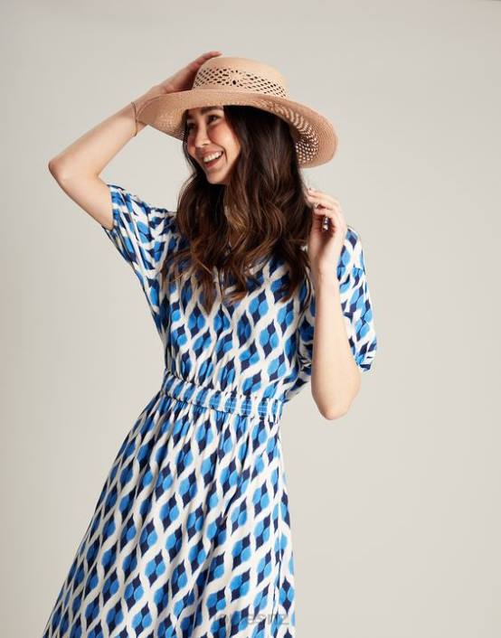 BLUE IKAT Rochelle Dress Women Apparel Joules 2LLH48
