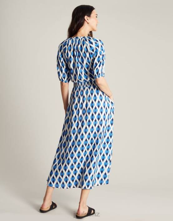 BLUE IKAT Rochelle Dress Women Apparel Joules 2LLH48