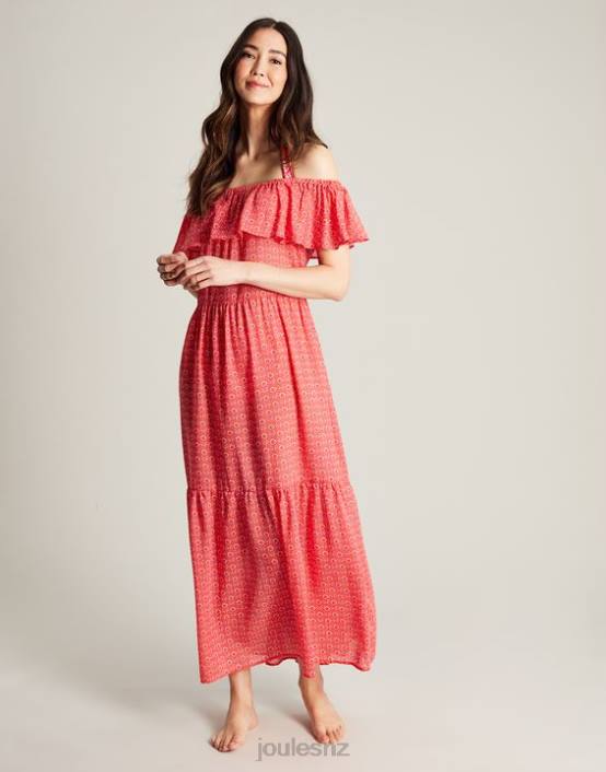 FLORAL PINK Fern Beach Dress Women Apparel Joules 2LLH91