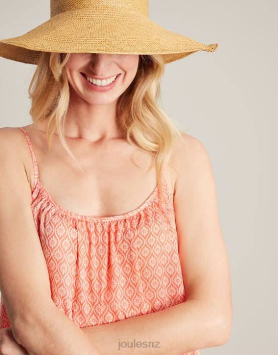 ORANGE DITSY Amanda Beach Dress Women Apparel Joules 2LLH70