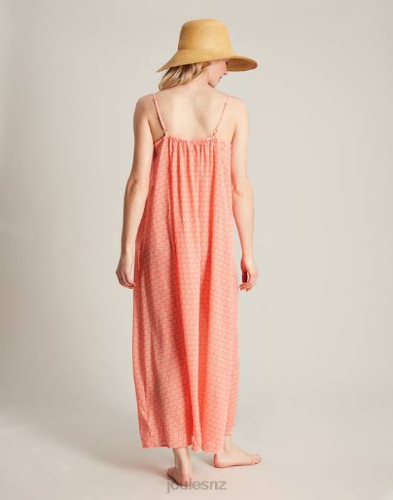 ORANGE DITSY Amanda Beach Dress Women Apparel Joules 2LLH70