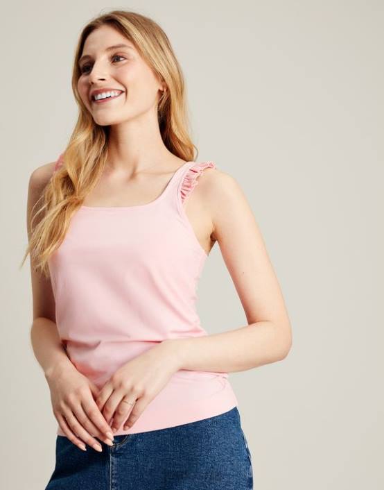 PINK Claire Frill Tank Women Apparel Joules 2LLH117