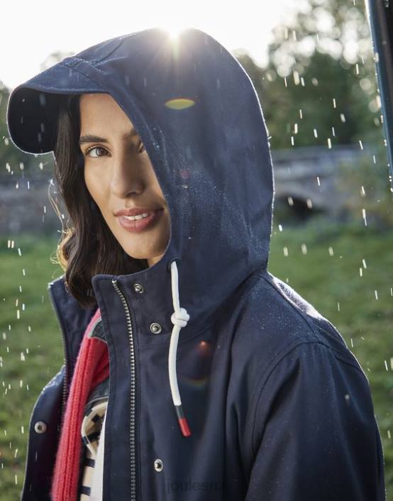 FRENCH NAVY Padstow Raincoat Women Apparel Joules 2LLH8