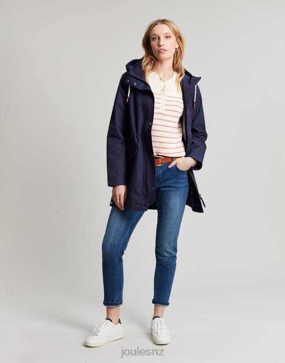FRENCH NAVY Padstow Raincoat Women Apparel Joules 2LLH8