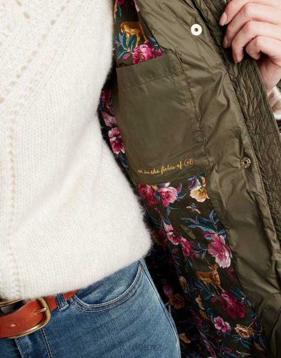 GRAPE LEAF Newdale Quilted Jacket Women Apparel Joules 2LLH52