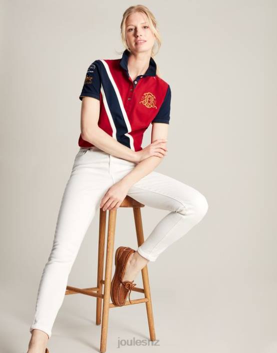DARK RED Burghley Polo Shirt Women Apparel Joules 2LLH120