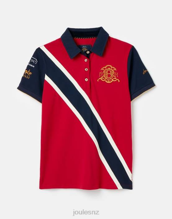DARK RED Burghley Polo Shirt Women Apparel Joules 2LLH120