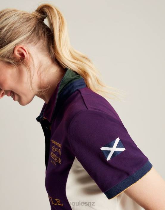 PURPLE BERRY Blair Polo Shirt Women Apparel Joules 2LLH127