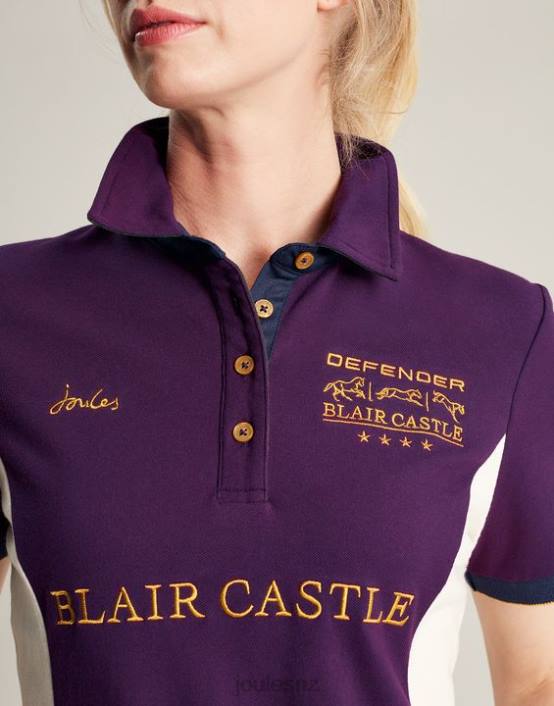 PURPLE BERRY Blair Polo Shirt Women Apparel Joules 2LLH127