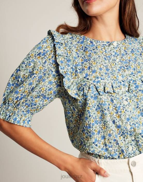 DITSY Clarabelle Button Through Blouse Women Apparel Joules 2LLH99
