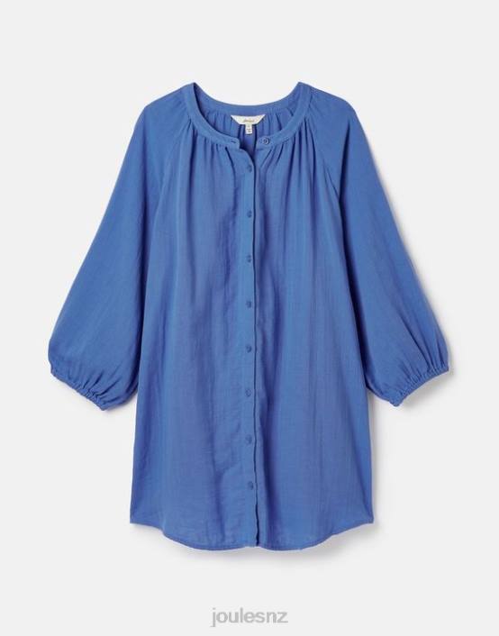 ETNBLU Calais Button Through Blouse Women Apparel Joules 2LLH121