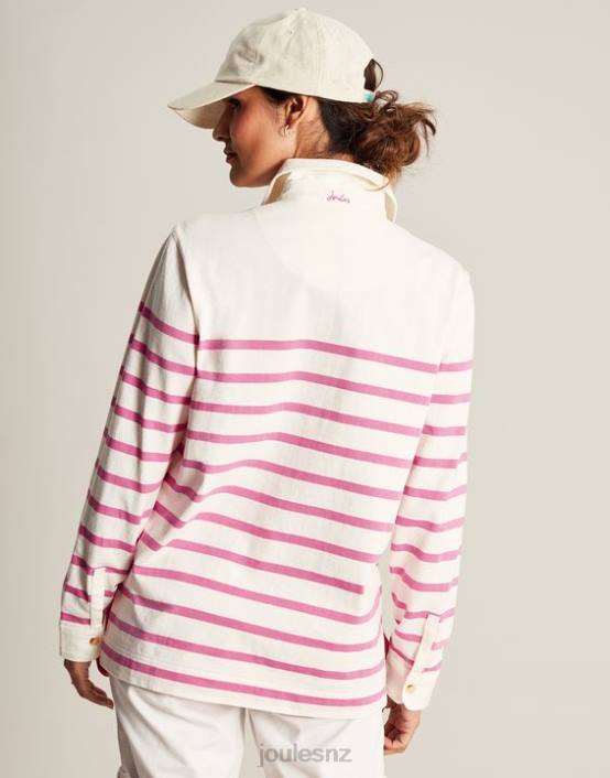 PINK STRIPE Ottilie Deck Shirt Women Apparel Joules 2LLH31