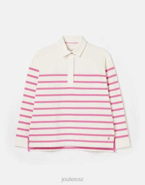 PINK STRIPE Ottilie Deck Shirt Women Apparel Joules 2LLH31