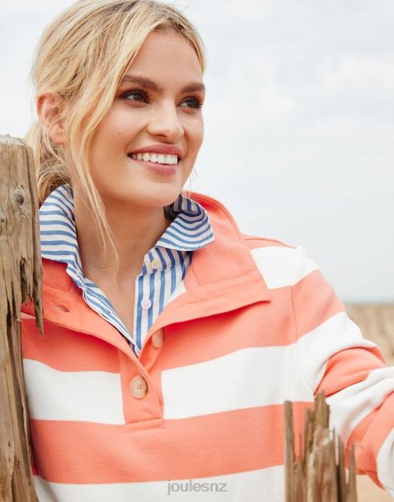 PINK STRIPE Serena Sweatshirt Women Apparel Joules 2LLH25
