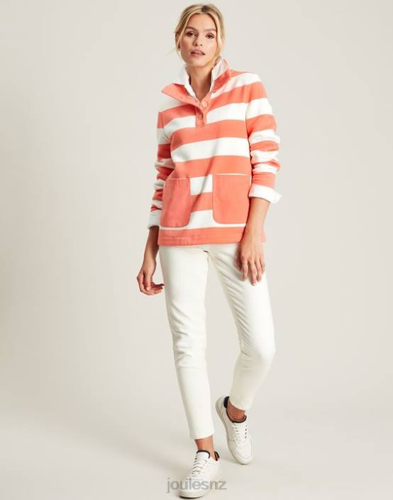 PINK STRIPE Serena Sweatshirt Women Apparel Joules 2LLH25