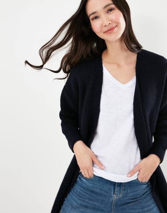 BLUE GEM Caroline Longline Cardigan Women Apparel Joules 2LLH139