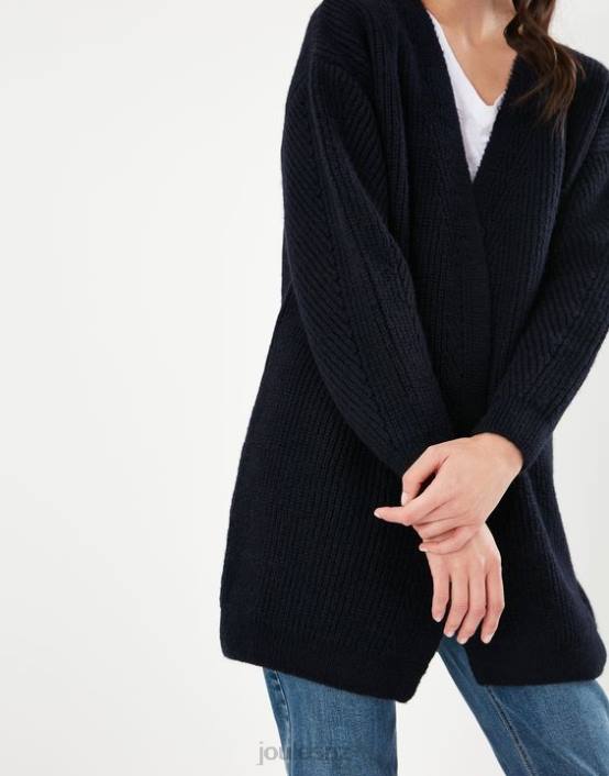 BLUE GEM Caroline Longline Cardigan Women Apparel Joules 2LLH139