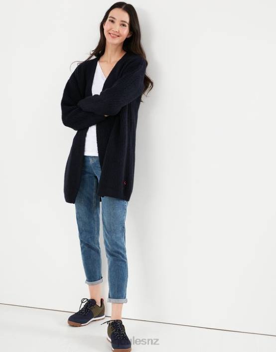 BLUE GEM Caroline Longline Cardigan Women Apparel Joules 2LLH139